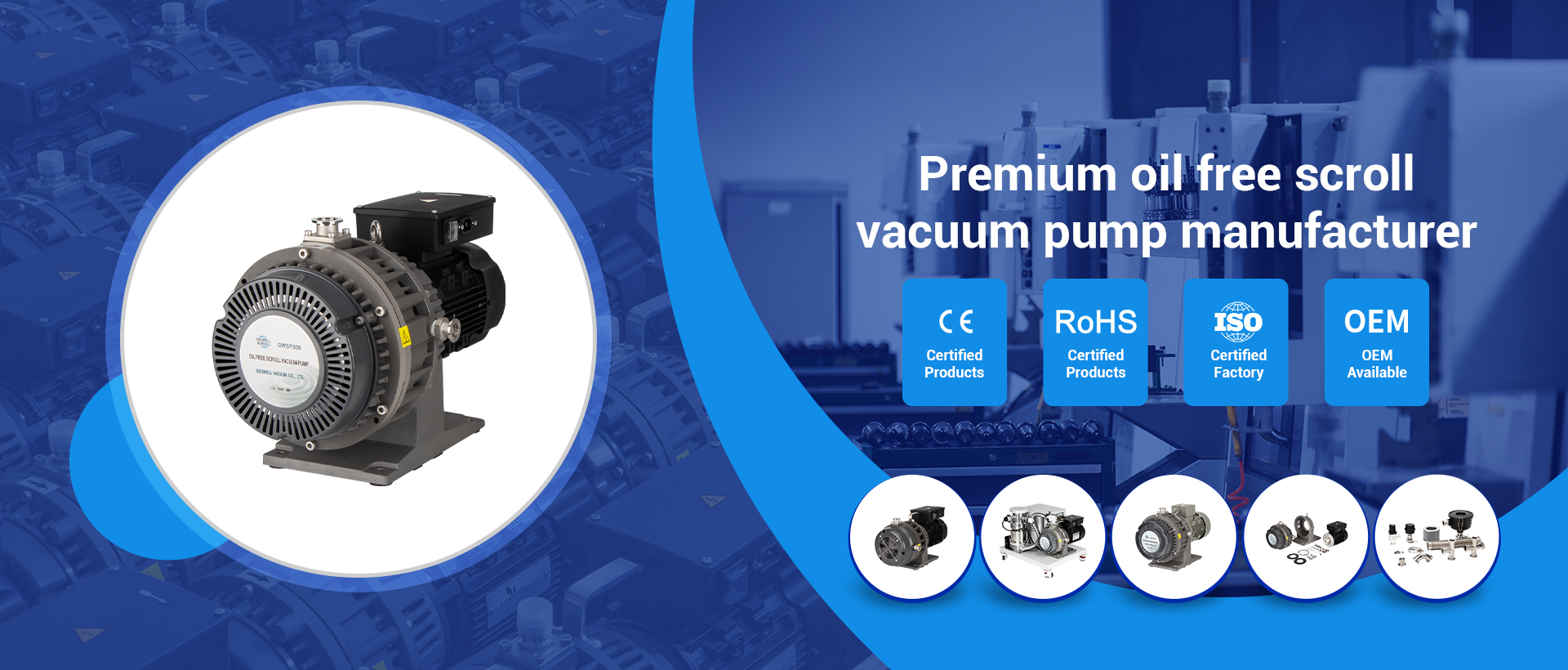 High quality oil free scroll vacuum pumps' manufacturer